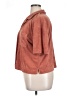 Gap Brown 3/4 Sleeve Button-Down Shirt Size XL - photo 5