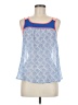 Assorted Brands 100% Polyester Blue Sleeveless Blouse Size M - photo 1