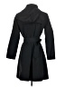 Jane Post 100% Polyester Black Trenchcoat Size XS - photo 2