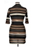 Delirious Stripes Brown Casual Dress Size XL - photo 2