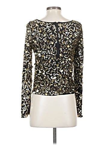 Alice + Olivia Long Sleeve Silk Top (view 2)