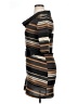 Delirious Stripes Brown Casual Dress Size XL - photo 5
