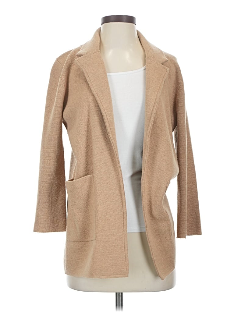 Pre-owned Jcrew Cardigan Sweater In Tan