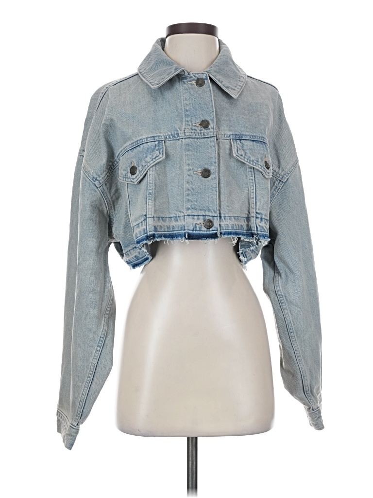 Pre-owned Topshop Denim Jacket In Blue