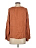 Cali Dreaming Brown Long Sleeve Blouse Size XS - photo 2