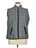 Karen Scott Sport 100% Polyester Houndstooth Gray Vest Size XL - photo 1
