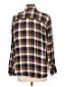 Treasure & Bond Plaid Brown Long Sleeve Button-Down Shirt Size L - photo 2
