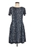 North Style Polka Dots Blue Casual Dress Size 6 - photo 1