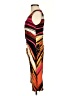 Worthington Print Orange Cocktail Dress Size S - photo 5