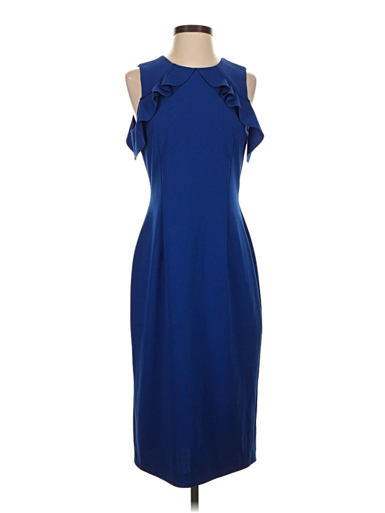 Pre-owned Ivanka Trump Cocktail Dress In Blue