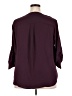 Torrid 100% Polyester Burgundy 3/4 Sleeve Blouse Size 2X Plus (2) - photo 2