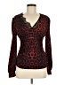 Shein Red Long Sleeve Blouse Size 8 - 10 - photo 1