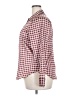 Worthington 100% Polyester Houndstooth Burgundy 3/4 Sleeve Blouse Size XXL - photo 5