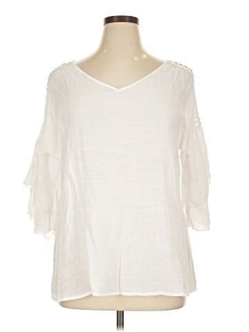 Unique Spectrum 3/4 Sleeve Blouse (view 1)
