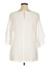 Unique Spectrum Ivory 3/4 Sleeve Blouse Size 1X - photo 2