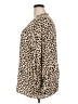 Entro Animal Print Brown Long Sleeve Blouse Size 2X - photo 5