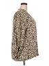 Entro Animal Print Brown Long Sleeve Blouse Size 2X - photo 4