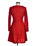 Jusfitsu Solid Red Casual Dress Size M - photo 2