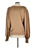 Glam 100% Polyester Tan Long Sleeve Blouse Size L - photo 2