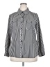 Notations Stripes Silver Long Sleeve Blouse Size 2X - photo 1