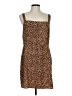 BP. 100% Polyester Animal Print Brown Casual Dress Size L - photo 1