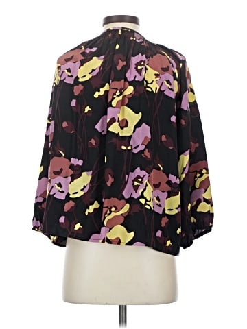 Tucker 3/4 Sleeve Silk Top (view 2)