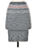 BCBGMAXAZRIA Chevron-herringbone Gray Casual Skirt Size XXS - photo 1