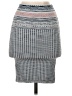 BCBGMAXAZRIA Chevron-herringbone Gray Casual Skirt Size XXS - photo 2