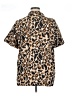 Anthony Richards Animal Print Brown Short Sleeve Blouse Size 1X - photo 2