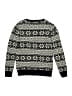 Class Club 100% Cotton Print Black Pullover Sweater Size 10 - 12 - photo 2