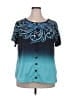Unbranded Teal Short Sleeve Top Size 2X - photo 1