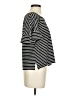 Max Studio Stripes Black Short Sleeve T-Shirt Size S - photo 4