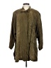 OPUS Brown 3/4 Sleeve Button-Down Shirt Size 2 - photo 1