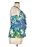 Bongo 100% Polyester Blue Teal Sleeveless Blouse Size XL - photo 4