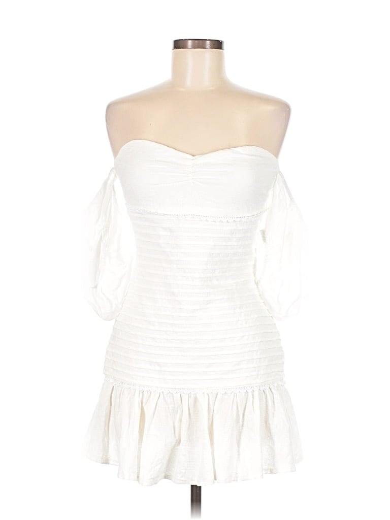 Pre-owned Hello Molly Cocktail Dress In White