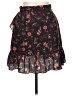 Scripted 100% Polyester Floral Black Casual Skirt Size M - photo 2