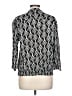 NY Collection 100% Rayon Black 3/4 Sleeve Blouse Size L - photo 2