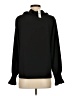 Ann Taylor 100% Polyester Black Long Sleeve Blouse Size S - photo 2