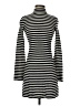 Express Stripes Black Casual Dress Size XS - photo 1