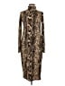 Trafaluc by Zara Animal Print Brown Gold Cocktail Dress Size M - photo 1