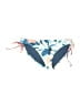 Seafolly Floral Blue Swimsuit Bottoms Size 12 - photo 1