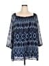 Liz & Me 100% Polyester Blue 3/4 Sleeve Blouse Size 3X - photo 1