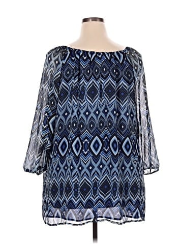 Liz & Me 3/4 Sleeve Blouse (view 2)