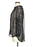 Old Navy 100% Polyester Silver 3/4 Sleeve Blouse Size L - photo 5