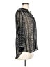 Old Navy 100% Polyester Silver 3/4 Sleeve Blouse Size L - photo 4