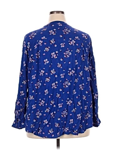 a.n.a. A New Approach Long Sleeve Blouse (view 2)