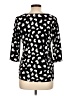 MICHAEL Michael Kors Hearts Black 3/4 Sleeve Blouse Size L - photo 2