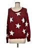 Unbranded 100% Acrylic Stars Burgundy Pullover Sweater Size M - photo 1