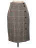 H&M Plaid Gray Formal Skirt Size 4 - photo 1