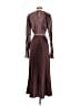 L'IDÉE 100% Polyester Burgundy Cocktail Dress Size 2 - photo 2